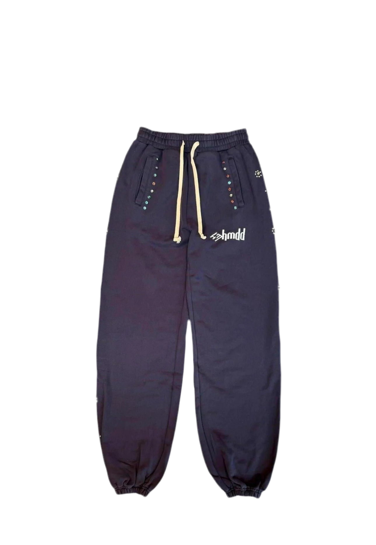 Happy Memories Don't Die HMDD Flower Studded Scrunch Sweats