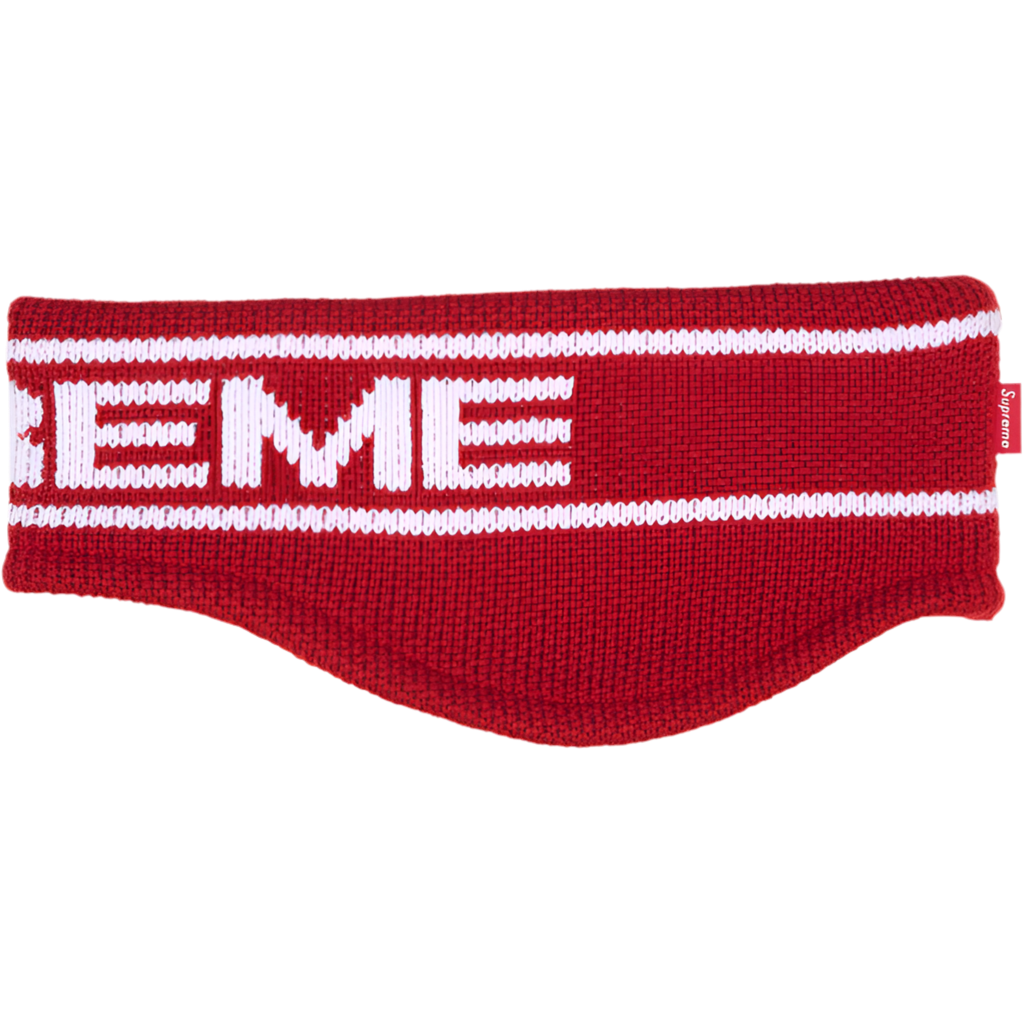 Supreme Logo Headband Red