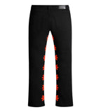 Lost Shdws Leather Jeans Red