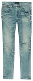 Purple Brand P001 Vintage Knee Blowout Jeans mid indigo denim