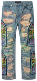Who Decides War War Fusion Denim Jeans Multicolor