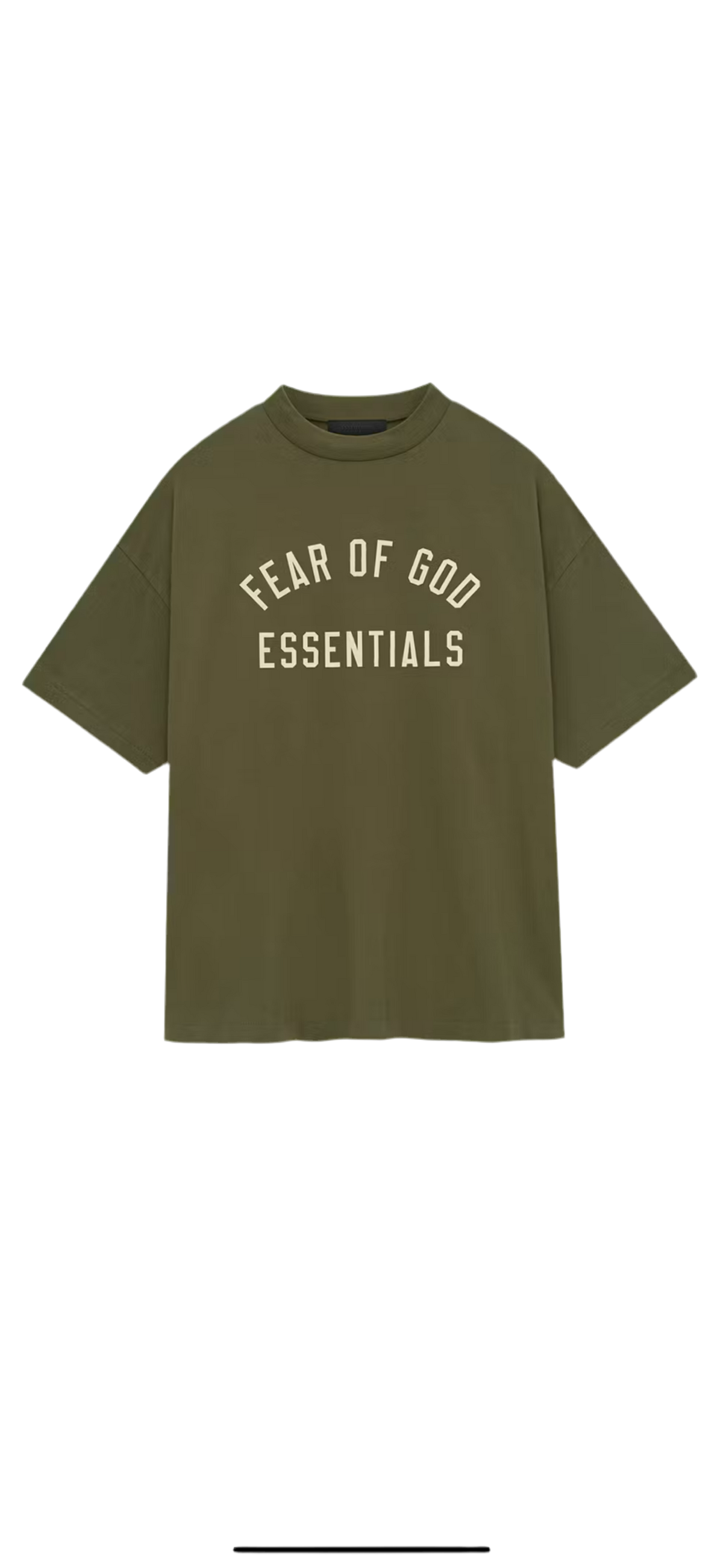 Fear of God Essentials Jersey Crewneck Tee (Military)