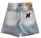 HMDD BLUE H-STAR CRYSTAL JORTS