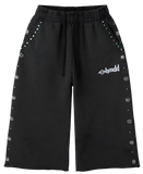 HMDD FLOWER STUDDED 3/4 SHORTS