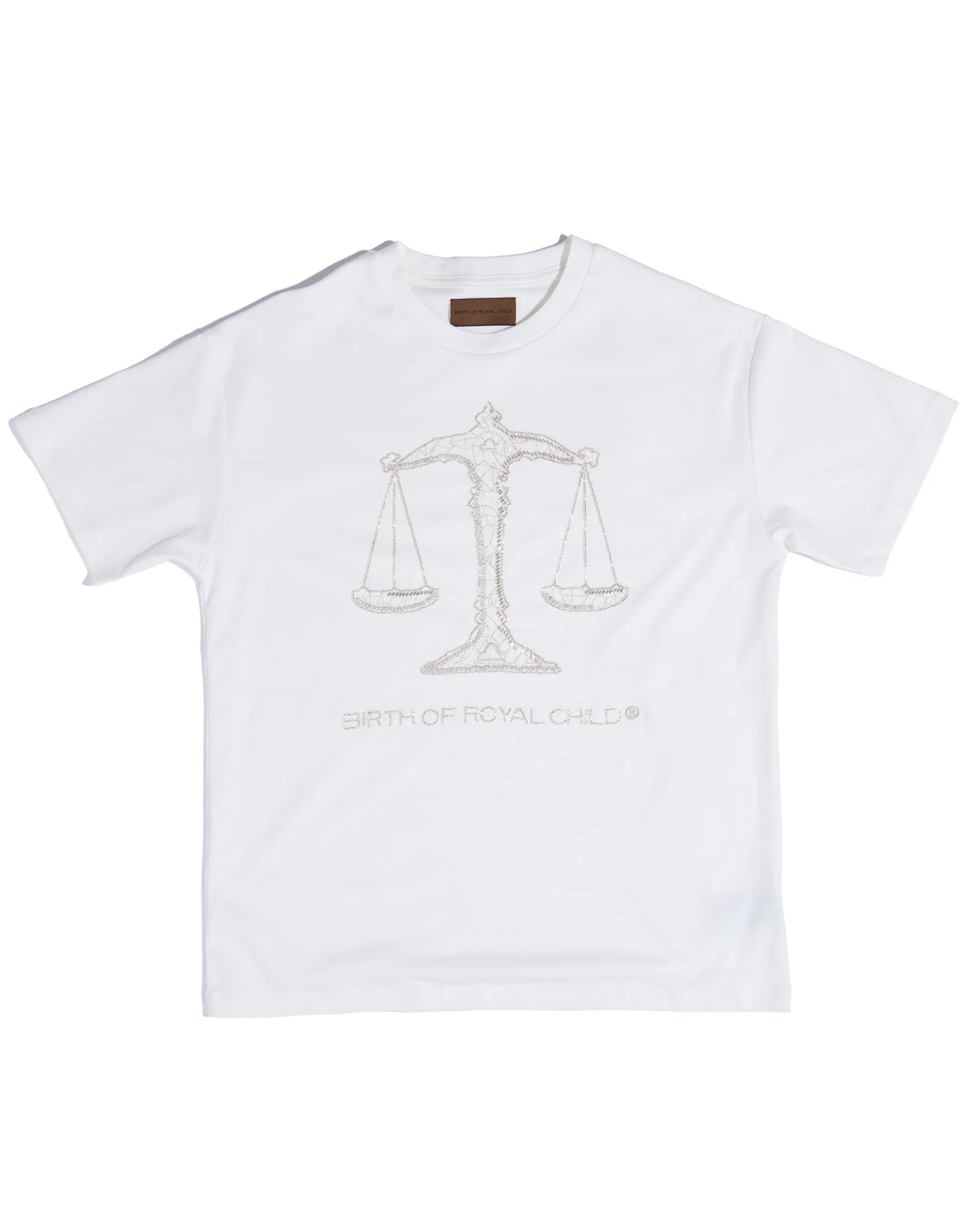 Birth Of Royal Child Zodiac Tee: Libra White