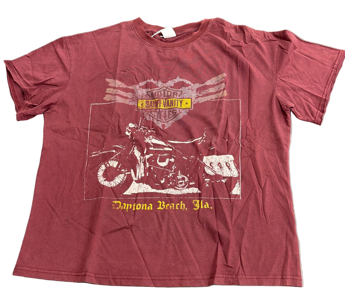 Saint Vanity Bike Week 2.0 Burgundy Tee