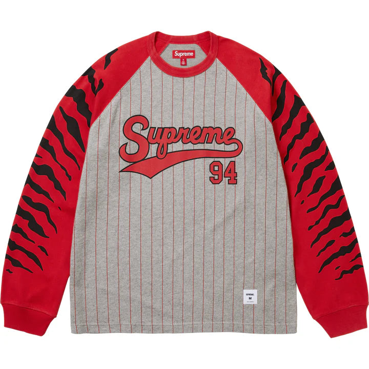 Supreme Tiger Raglan Baseball Top