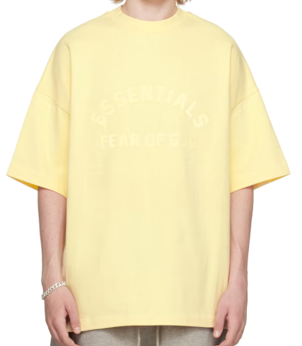 Fear of God ESSENTIALS Yellow Crewneck T-Shirt