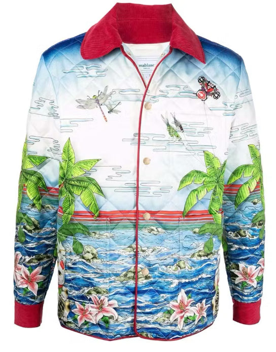 Casablanca Table Tennis Club Sunrise Club Quilted Jacket