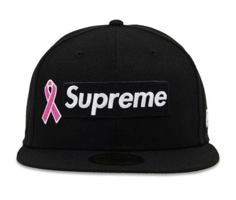 Supreme Box Logo Breast Cancer Black Hat
