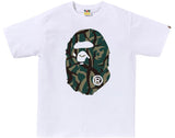 BAPE Trial Camo Big Ape Head Tee
White/Green