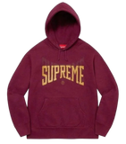 Supreme Rhinestone Shadow Hooded Sweatshirt "Burgundy"