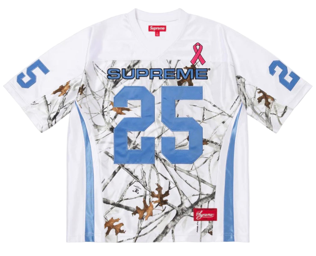 Supreme Breast Cancer Awareness Football Jersey(WHITE)