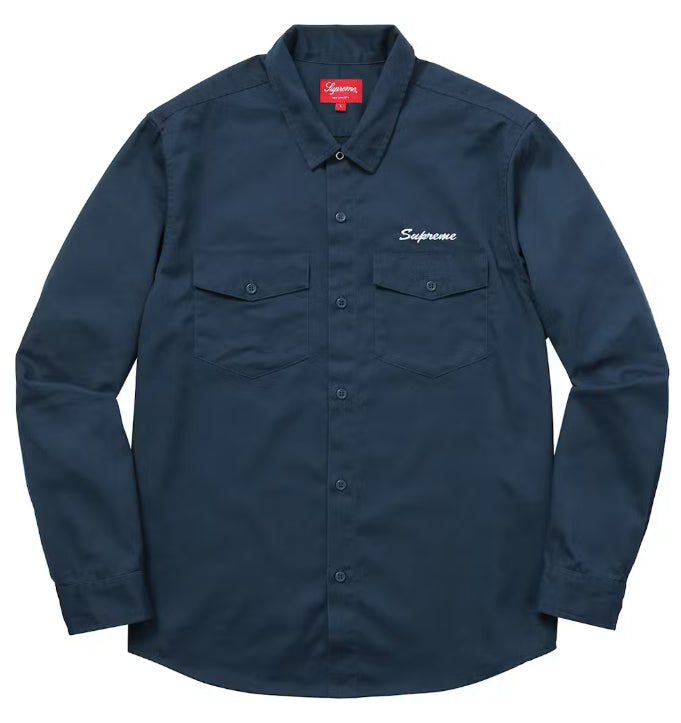 Supreme Waste Work Shirt Light Navy