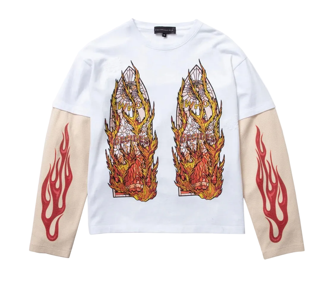 Who Decides War
Off-White Flame Glass Double