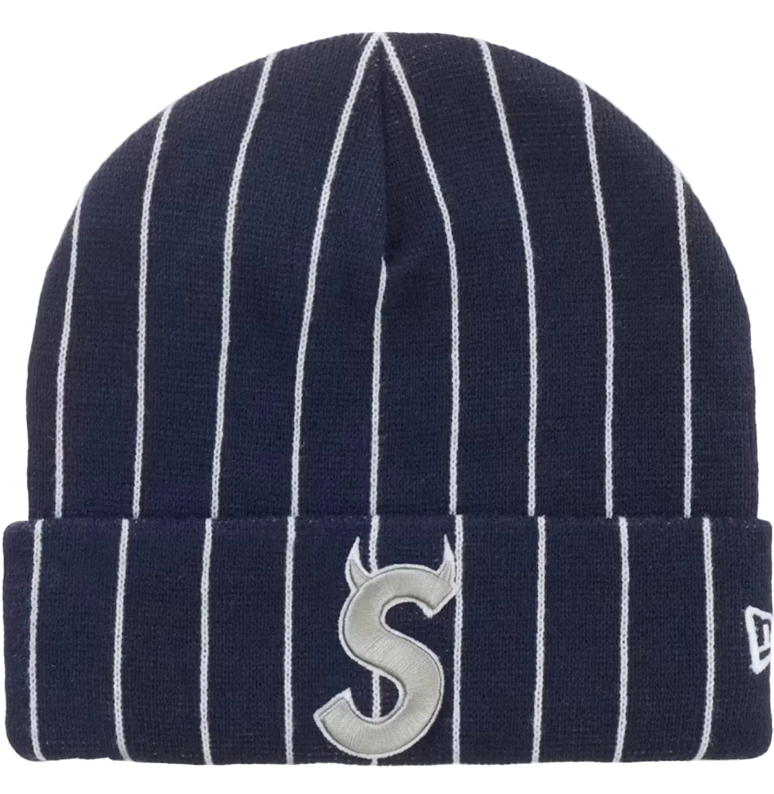 Supreme New Era Devil S Logo Beanie
Stripe