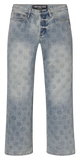 LOST SHDWS Embossed Logo Denim Pant (BLUE)