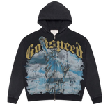 Godspeed Chrome Liberty Zip Hoodie (Black Wash) BOOM