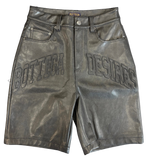 Bottega Desires LEATHER SHORTS