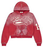 Vale Forever Valley Dreams Red Religion Zip Up Hoodie