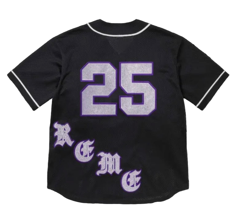 Supreme
Old English "SS 25 - Black" baseball jersey