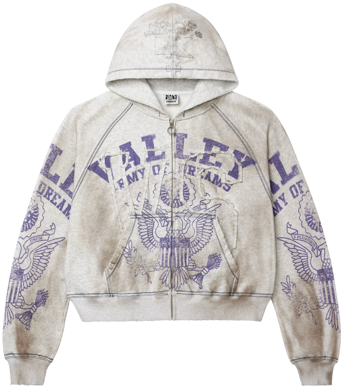 Vale Forever Army Zip Up 'Dirt/Grey'