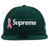 Supreme Box Logo Breast Cancer Green Hat