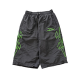 Amill Atelier Track 3/4 Shorts Black Green
