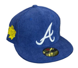 T2V Corduroy Atl Braves - Blue Snap Back