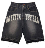 BOTTEGA DESIRES DENIM SHORTS BLACK