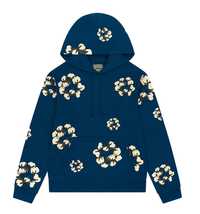 Denim Tears X CPFM Cactus Tears Wreath Hoodie Navy USED