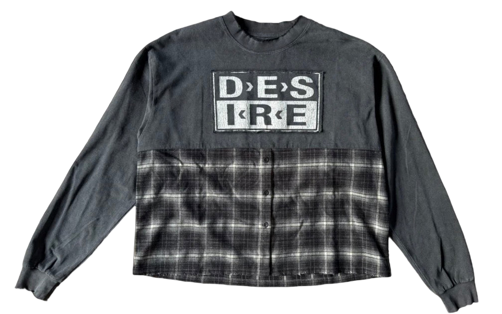 Bottega Desires HYBRID FLANNEL T-SHIRT