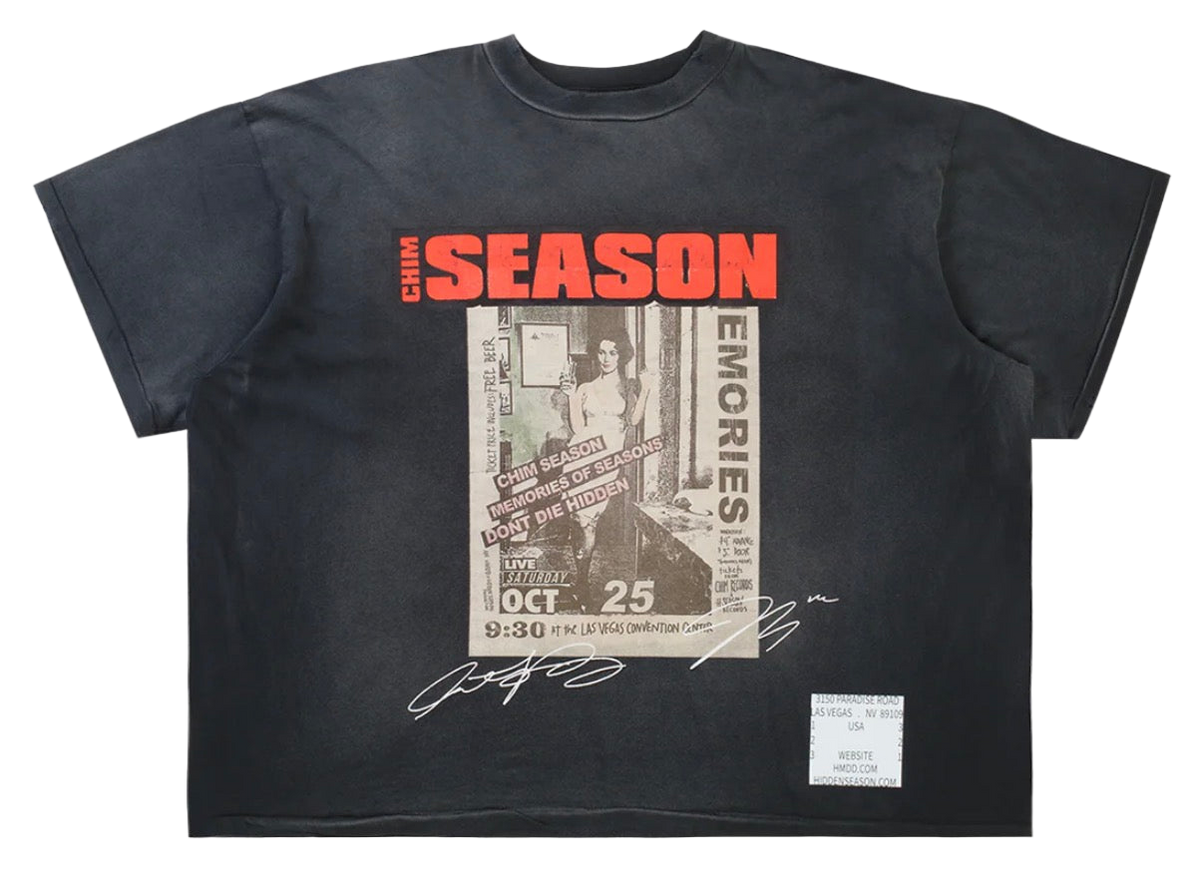 HMDD COMPLEXCON EXCLUSIVE CHIM SEASON TEE VINTAGE BLACK