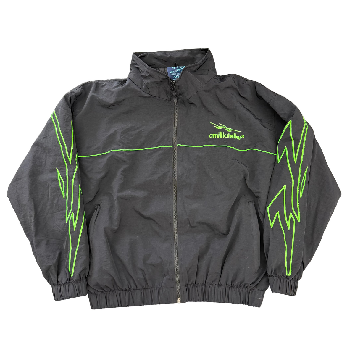 Amill Atelier Track Jacket Black Green