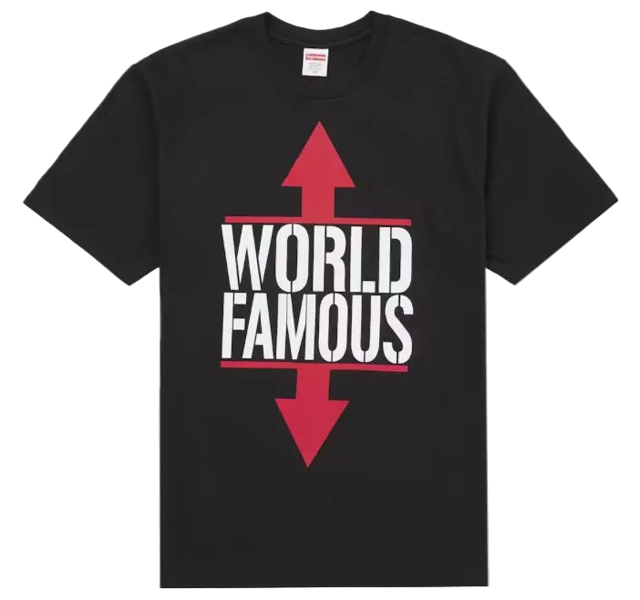 Supreme World Famous Tee
Black