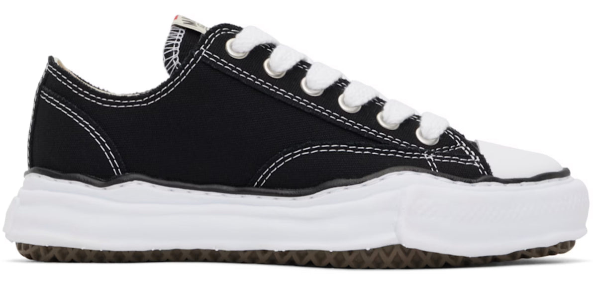 MAISON MIHARA YASUHIRO Black Peterson OG Sole Canvas Low-Top Sneakers