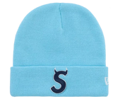 Supreme New Era Devil S Logo Beanie
Light Blue