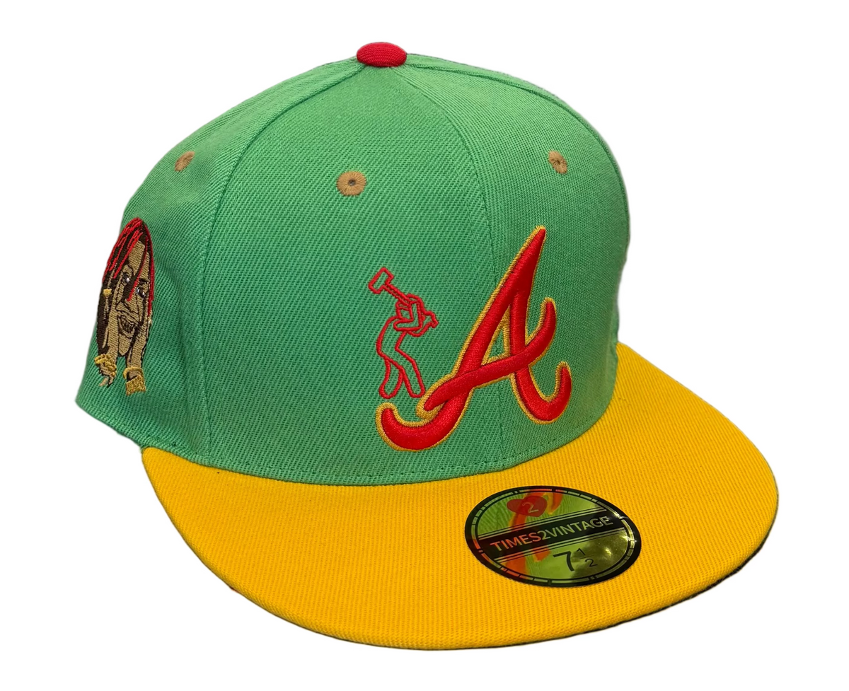 T2V X Concrete Boys Atl Braves - Green Fitted