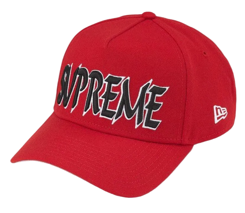 Supreme Sharp Spellout Adjustable New Era Cap(RED)