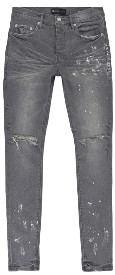 Purple Brand Worn Grey Knee Slit