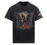 Who Decides War Moon Eagle Printed Jersey T-Shirt