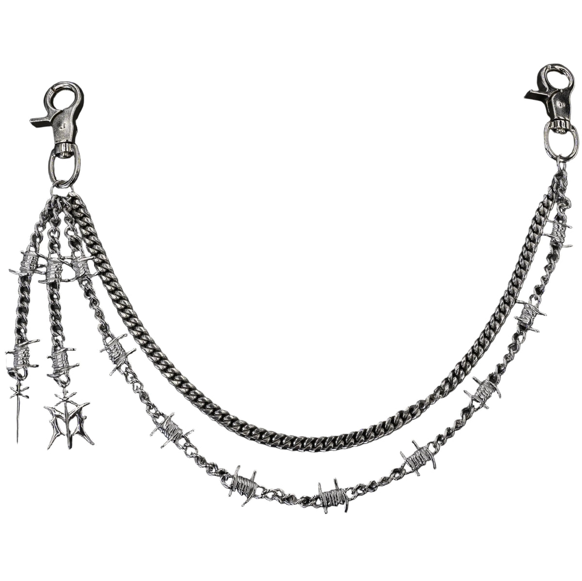 MaxedOut Stainless Steel Double Wallet Chain