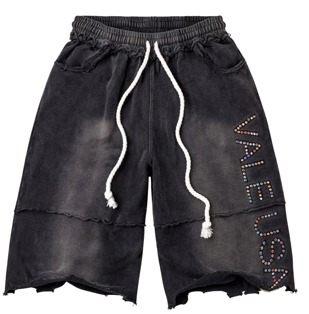 Vale DIY USA Sweat Shorts Black