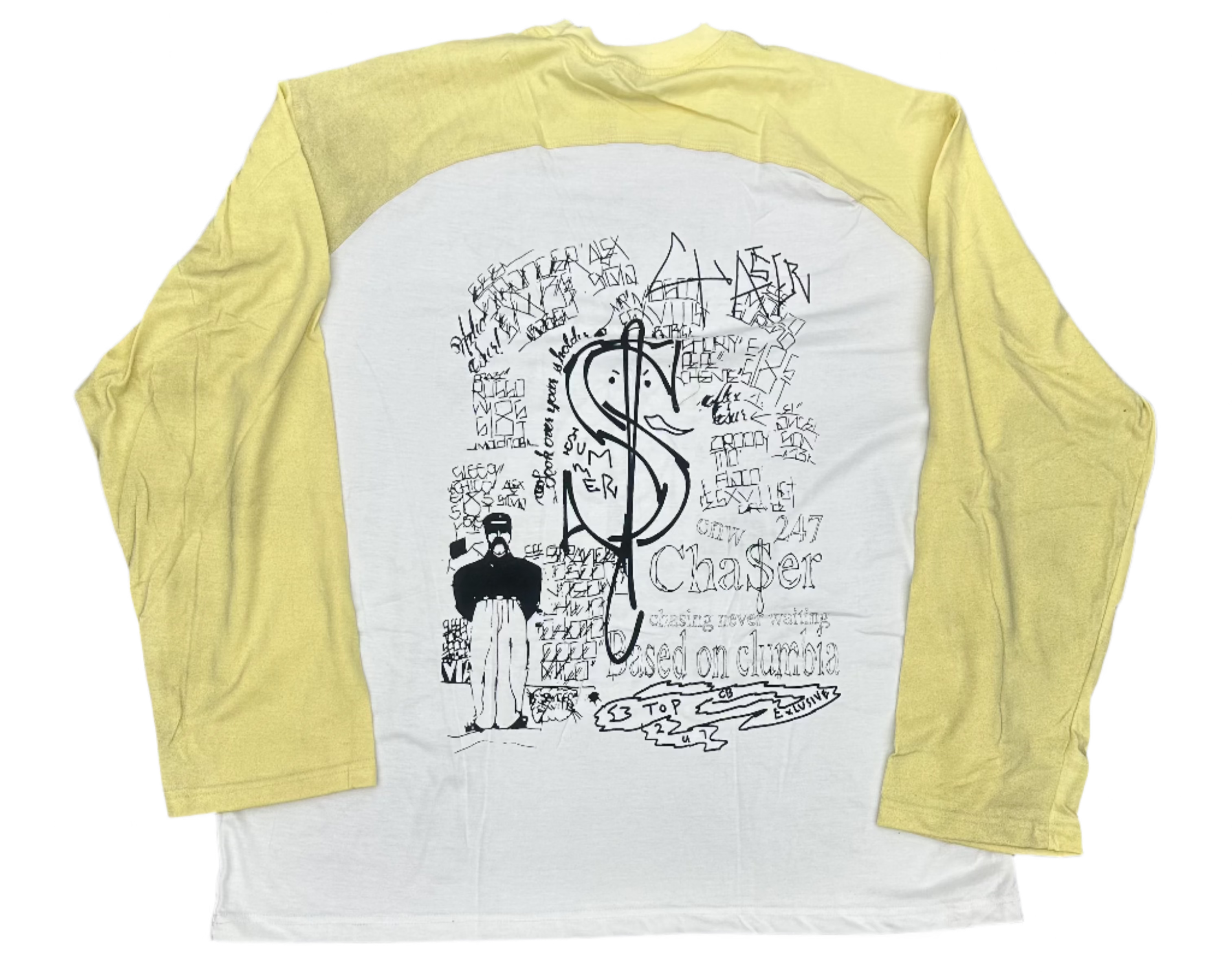 Chaser Chasing Never Waiting Long Sleeve Tee Shirt