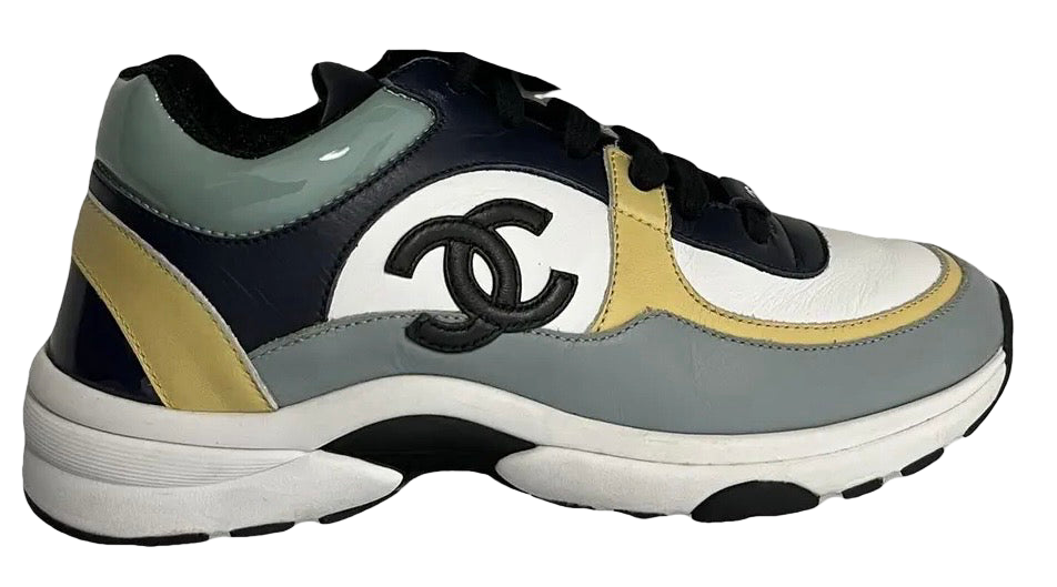 Chanel Trainer Low Top CC Multi Color USED