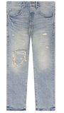 PURPLE BRAND Knee Blowout Dirty Jeans 'Light Indigo'