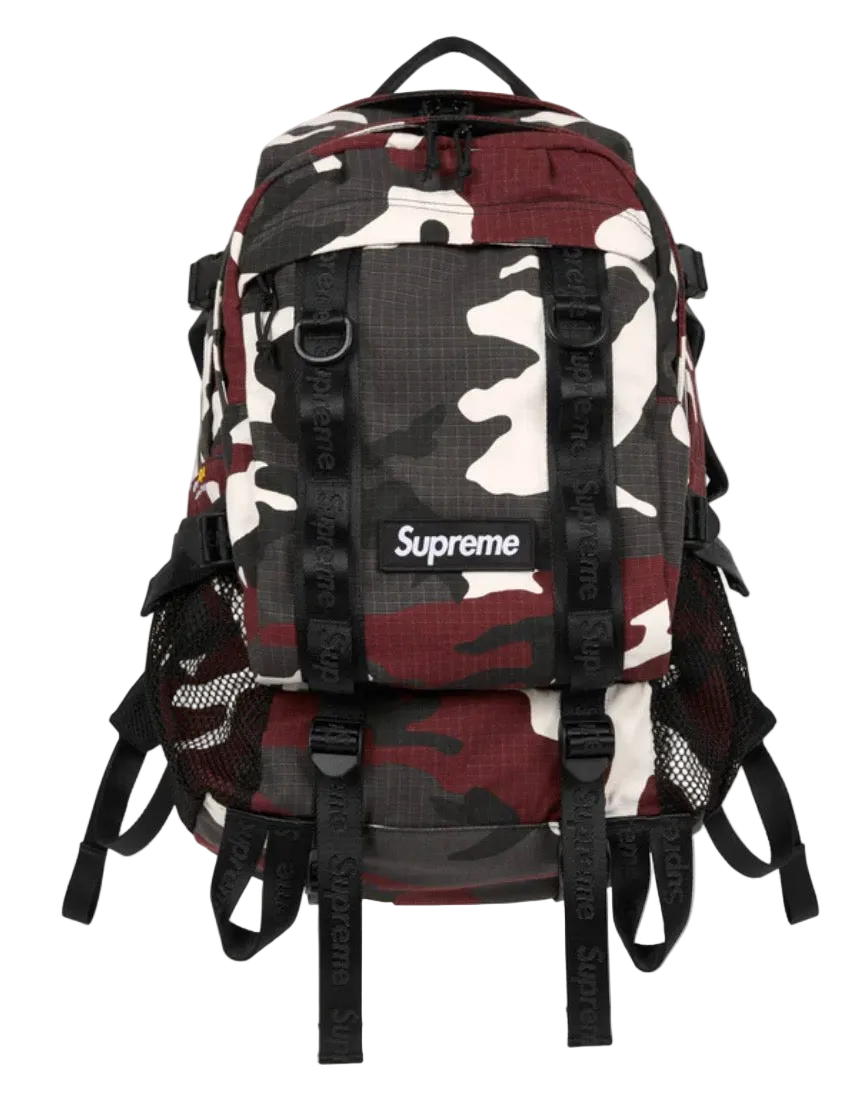 Supreme Logo Backpack (SS26)
Red Camo
