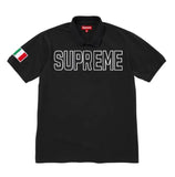 Supreme Twill Appliqué Polo 'Black'