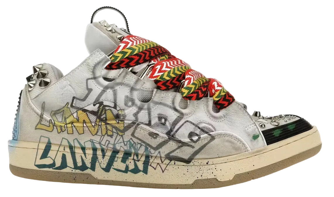 Lanvin Curb Sneaker Graffiti USED