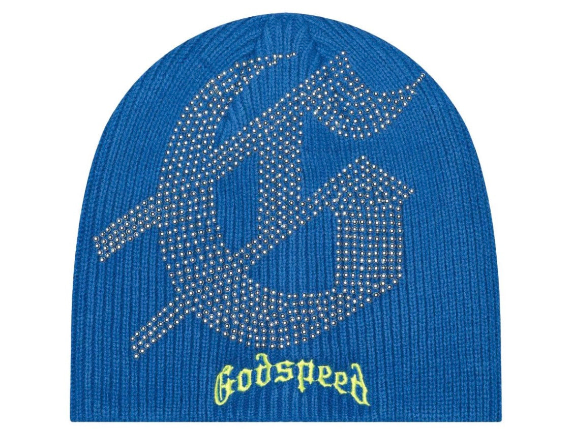 Godspeed G LOGO STUDDED BEANIE (BLUE)